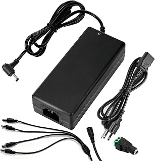 24V 8A Power Supply 192W AC 100-240V 50-60hz to DC 24 Volt Power Supply Adapter 8Amp with 5.5 x 2.1mm ~2.5mm Barrel Plug&4-Way Power Splitter Cable&LED DC Connector for Strip Light Camera Printer - Image 1
