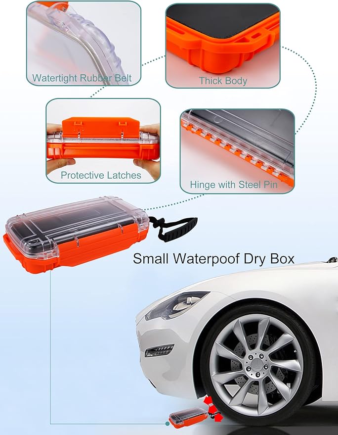 Avlcoaky Dry Box Waterpoof Dry Box Small Dry Box Waterproof for Boat Waterproof Containers Kayak Dry Storage Box