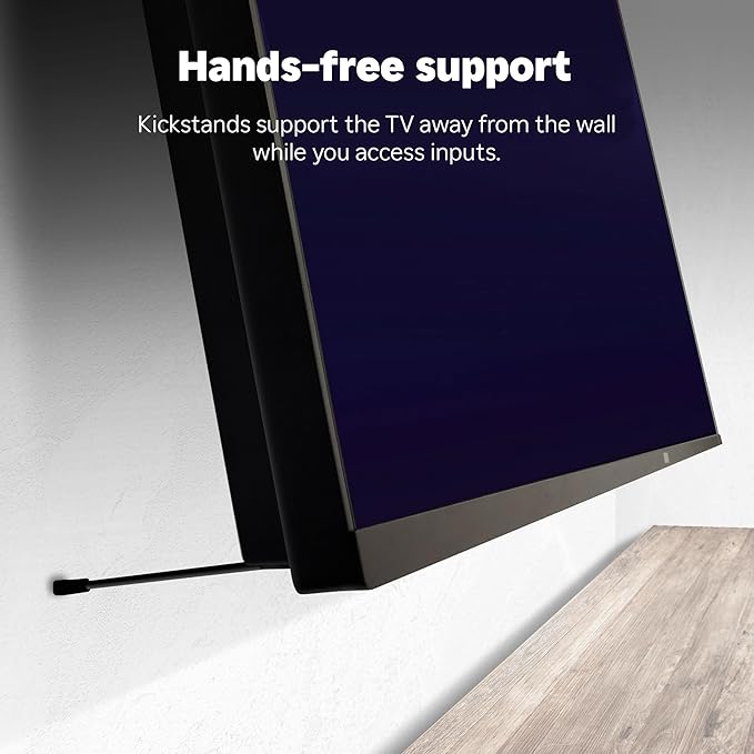 Roku Wall Mount Kit for 75-Inch Pro Series TV - Ultra-Slim with Minimalist, Flat Design - Hinged TV Mount and Kickstand for Easy Access to Cables
