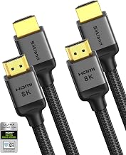 Silkland Certified HDMI 2.1 Cable 2-Pack 6.6FT, 48Gbps 10K HDR Braided Cord - Image 1