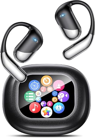 Real-Time AI Translation Earbuds 188 Languages Translator Earphones, Audifonos Traductores Inglés Español, Bluetooth 6.1, OWS Open Ear & LCD Touch, Translating Device for Travel Meetings Learning