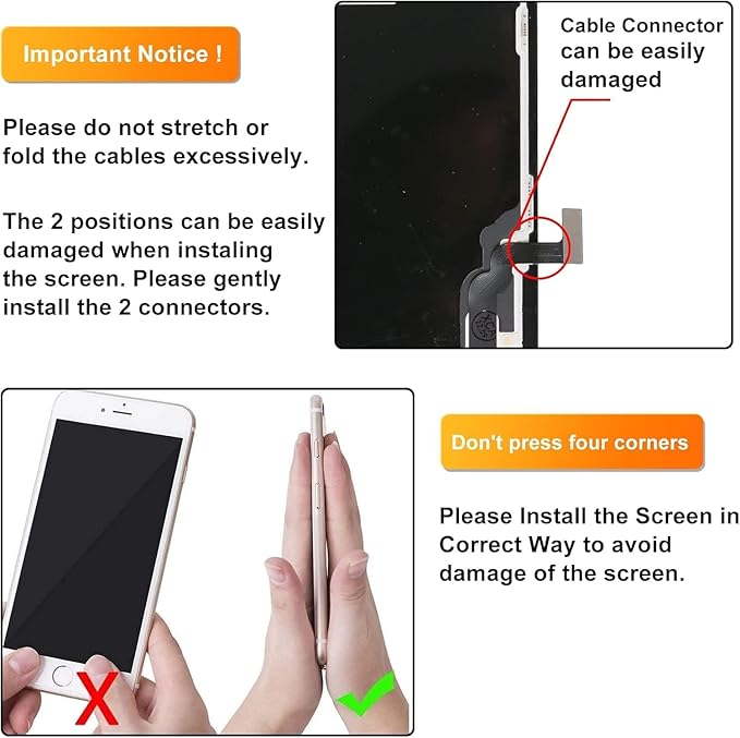 LL TRADER Screen Replacement for iPhone 13 6.1" LCD Retina FHD Display COF Touch Screen Digitizer with Repair Tool Kits, Waterproof Tape, Screen Protector (Truetone programable) 2025 New