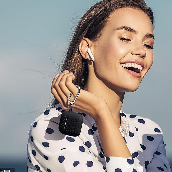 Leopard Engraved for AirPods 4 Case Cover 2024,Soft Silicone Protective Case Compatible with Apple AirPods 4th Generation Case for Women,Cute AirPod 4 Case Accessories with Keychain (Black)