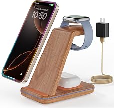 3 in 1 Wireless Charging, Wireless Charger Stand for Multiple Apple Devices, Wireless Charger for iPhone 17 16 15 14 13 12 11 Pro Max XS XR 8, Apple Watch 11 9 8 7 6 SE 5 4 3 2, AirPods 3/2/Pro - Image 1
