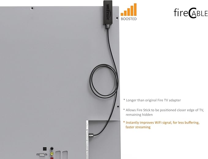 fireCable HDMI Extender (WiFi Signal Booster) for Streaming Media Players