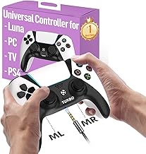 Enstixsm Control for Luna Controller,Fire TV,Wireless Firestick Game Remote Compatible for Fire Stick TV with 2 Back Paddles and Turbo,Great Value Gaming Bluetooth Controllers,White - Image 1
