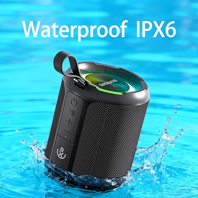 xdobo SINOBAND 3 Kingdoms Portable Bluetooth Speaker Small Bluetooth Speakers Waterproof 20 Hour Playtime Computer Speakers Wireless with RGB Lights for Party/Beach/Home/Outdoor/Birthday Gift