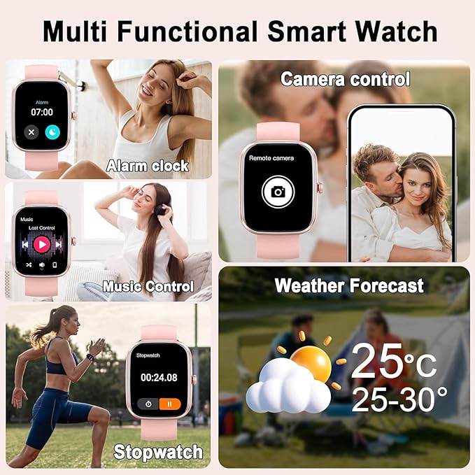 Smart Watch with AI ChatGPT built-in (Answer/Make Call), 1.91" Smartwatch for Men Women, 110+ Fitness Activity Tracker, Calories/Heart Rate/Sleep Monitor, IP68 Waterproof Step Counter for Android iOS