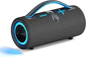Portable Bluetooth Speaker,30W with Deep Bass,Ultra Loud Wireless Speaker, Dual Drivers,TWS Pairing,RGB Lights,TF Card/USB/AUX Playback,Type-C Charging,Compatible with iPhone,Android & Laptop