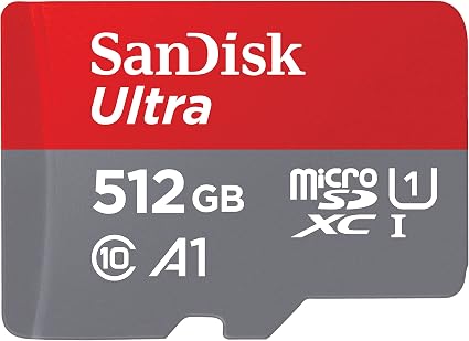 [Older Version] SanDisk 512GB Ultra microSDXC UHS-I Memory Card with Adapter - 120MB/s, C10, U1, Full HD, A1, Micro SD Card - SDSQUA4-512G-GN6MA