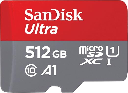 [Older Version] SanDisk 512GB Ultra microSDXC UHS-I Memory Card with Adapter - 120MB/s, C10, U1, Full HD, A1, Micro SD Card - SDSQUA4-512G-GN6MA