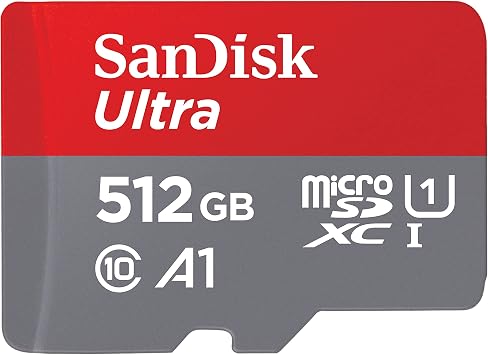 [Older Version] SanDisk 512GB Ultra microSDXC UHS-I Memory Card with Adapter - 120MB/s, C10, U1, Full HD, A1, Micro SD Card - SDSQUA4-512G-GN6MA