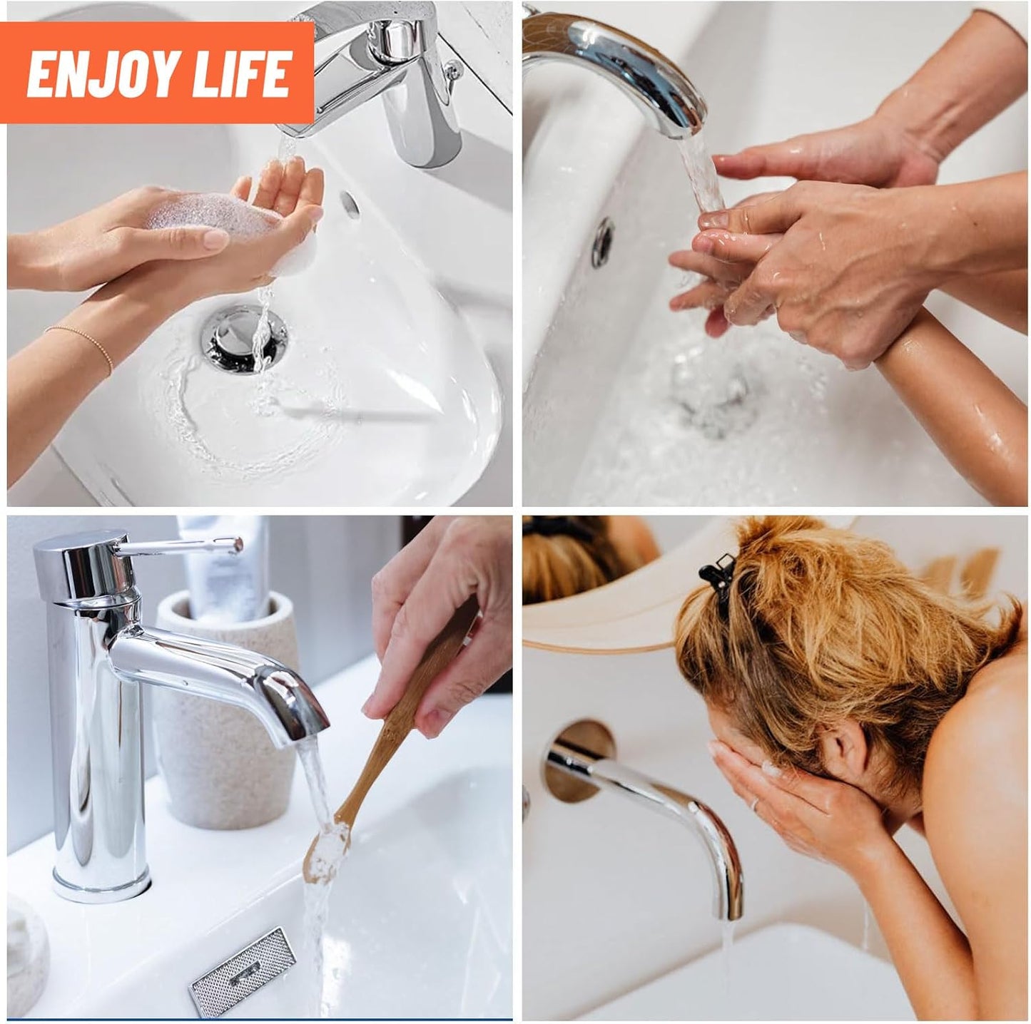 Techloop Living Pop-Up Sink Drain Strainer Hair Catcher – 2PCS Stainless Steel Filter Basket