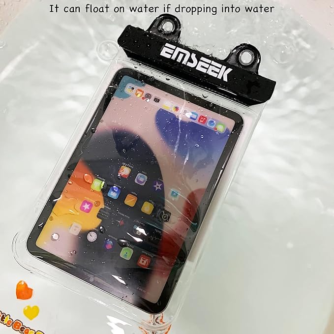 Floating Waterproof Tablet Case Dry Bag eReader Cover Waterproof Holder Pouch for iPad mini Galaxy Tab A S2 E Tab M8 ZenPad Fire HD 8 7 Kindle Paper White Oasis up to 9"