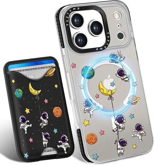 Toycamp for iPhone 17 Pro Max Case - Compatible with Magsafe Credit Card Holder Wallet Magnetic Cute Women Teen Girls Kawaii Girly Unique Man Boys Design Phone Cover for Apple 17 Promax
