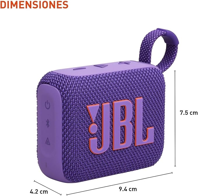 JBL JBLGO4PURAM-Z Go 4 Portable Bluetooth Speaker, Purple - Certified Refurbished