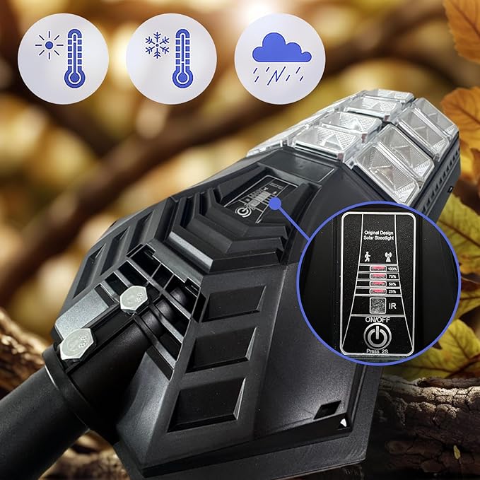 3 CCT in One Solar Street Light, 240000 LM LED, Radar/Motion Sensor, Waterproof - for Driveway, Garden, Backyard (2)
