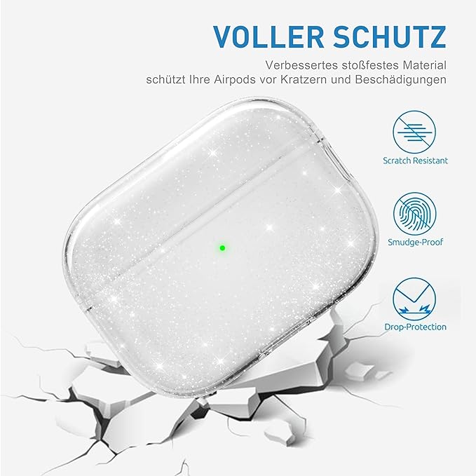 Valkit Compatible AirPods Pro Case, Clear with Cleaner Kit, Soft TPU Protective Cover for AirPods Pro Gen 2/1