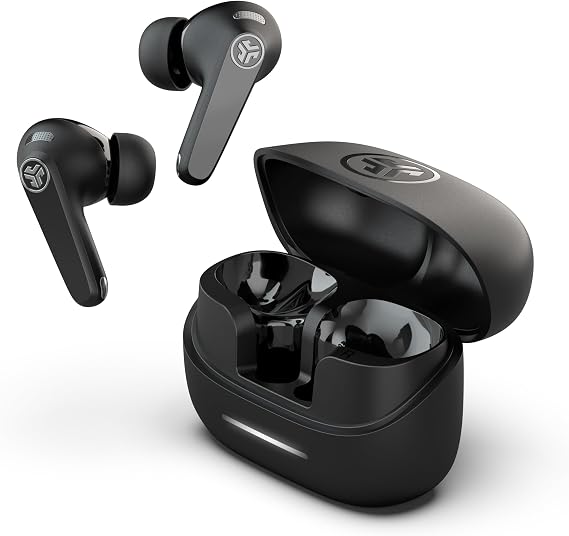 JLab, JBuds Pods ANC, True Wireless Earbuds, Active Noise Cancelling, Bluetooth Multipoint, Black