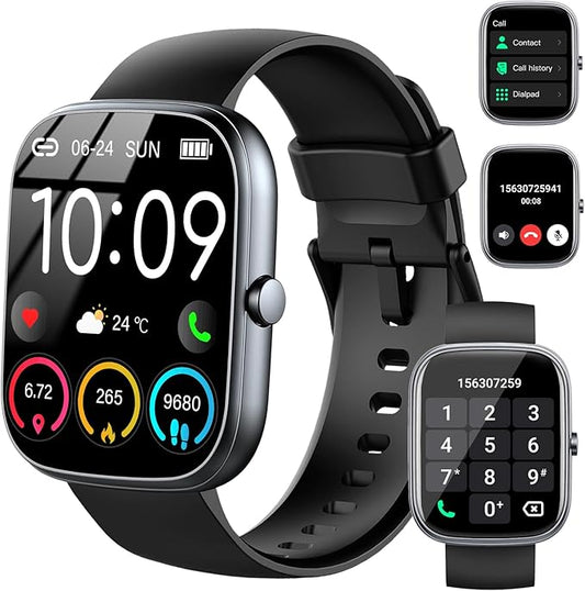 Smart Watch (Answer/Make Call), 2026 HD 1.91" Smartwatch for Men Women, 112+ Sports Modes Fitness Activity Tracker, Calories/Heart Rate/Sleep Monitor, IP68 Waterproof Step Counter for Android iOS
