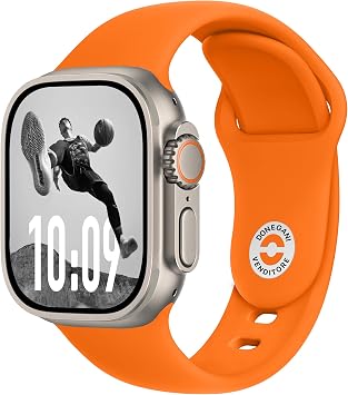 SB PRO Band for Apple Watch Bands Women Men Se Ultra 2 40mm 44mm 46mm 42mm 45mm 41mm 38mm 49mm Series 11 10 9 8 7 6 5 4 3 iWatch Sport Strap Silicone Orange - Image 2