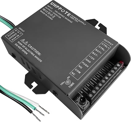 UHPPOTE UPS Access Control Power Supply 12V 3A Worldwide Voltage 100-240VAC