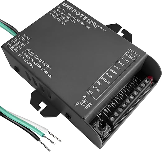 UHPPOTE UPS Access Control Power Supply 12V 3A Worldwide Voltage 100-240VAC