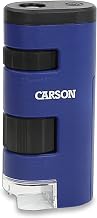 Carson Pocket Micro 20x-60x LED Pocket Microscope Handheld STEM Toy (MM-450)