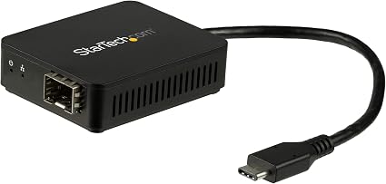 StarTech USB-C to Fiber Optic Converter, 1000BASE-SX/LX, Open SFP