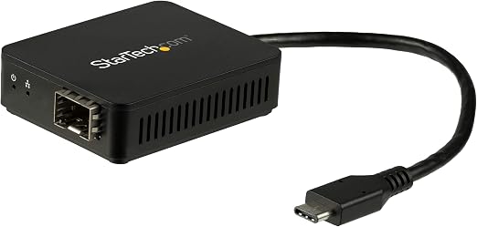 StarTech USB-C to Fiber Optic Converter, 1000BASE-SX/LX, Open SFP