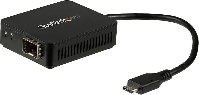 StarTech USB-C to Fiber Optic Converter, 1000BASE-SX/LX, Open SFP