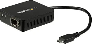 StarTech USB-C to Fiber Optic Converter, 1000BASE-SX/LX, Open SFP