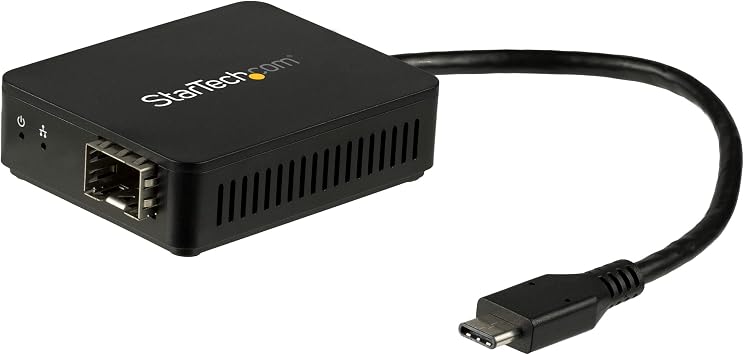 StarTech USB-C to Fiber Optic Converter, 1000BASE-SX/LX, Open SFP