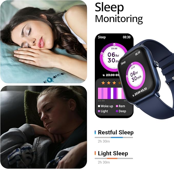 Fire-Boltt Ninja Call Pro Max 51.05mm (2.01 inch) HD Display Smart Watch, Bluetooth Calling, 120+ Sports Modes, Health Suite, Voice Assistance (Blue)