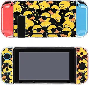 Rubber Duck Sunglasses Switch Screen Protector Cover Full Accessories Switch Game Case Protection Skin for Switch Console And Joy-Cons