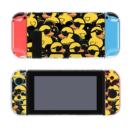 Rubber Duck Sunglasses Switch Screen Protector Cover Full Accessories Switch Game Case Protection Skin for Switch Console And Joy-Cons