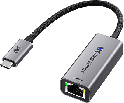 Cable Matters USB C to 2.5Gb Ethernet Adapter, 2.5 Gigabit Network Speed