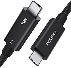 IVANKY Intel Certified Thunderbolt 5 Cable 3.3ft, 120Gbps Thunderbolt Cable - Image 1