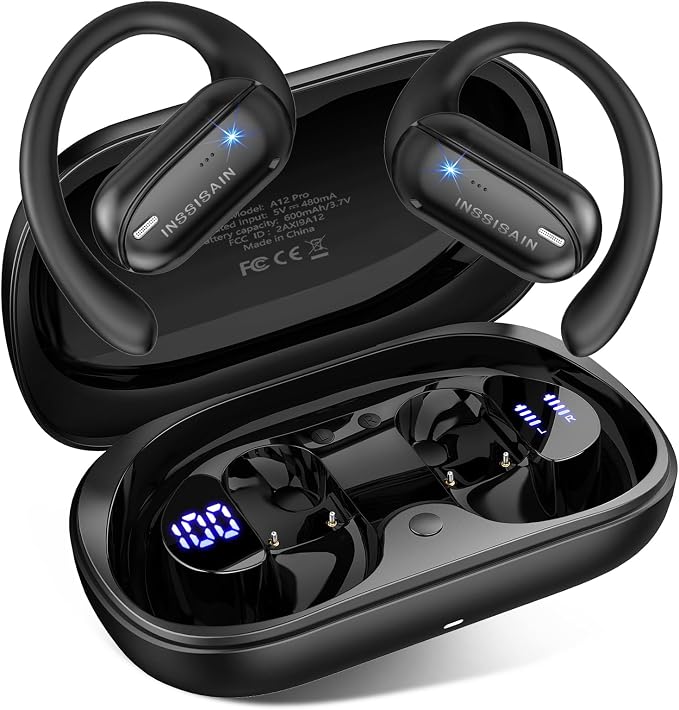 AI Translation Earbuds Real Time – 164 Languages Translator Earbuds, 4-in-1 Wireless Bluetooth Earphones with Audifonos Traductores Inglés Español for Travel Business Meeting Learning, Magic Black