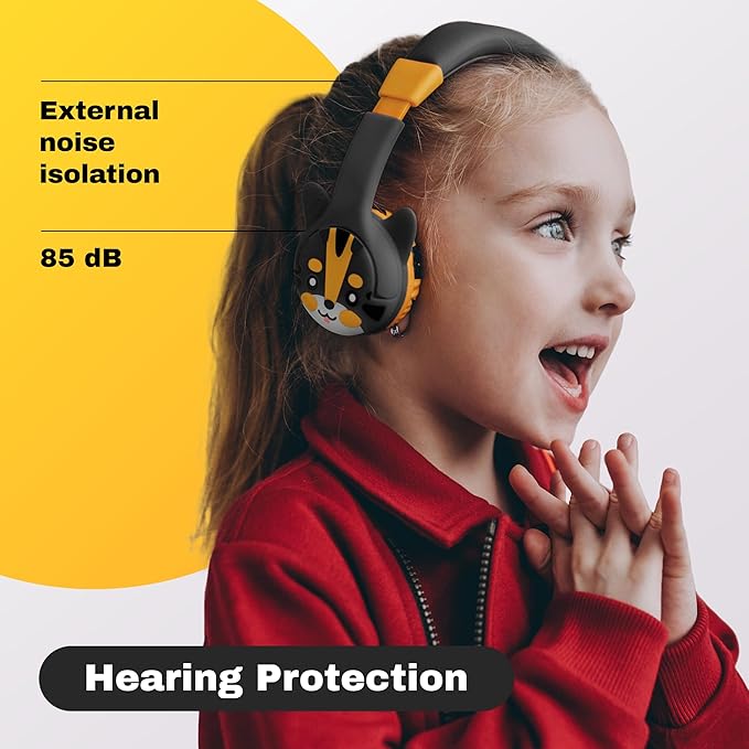 Kidrox Wired Toddler Headphones for 1-7 Years Old — 85dB Volume Limited Baby Headphones for Plane and Car Travel — Children Headset for Airplane, iPad and Tablet, Kids Headphone with Cord for Children