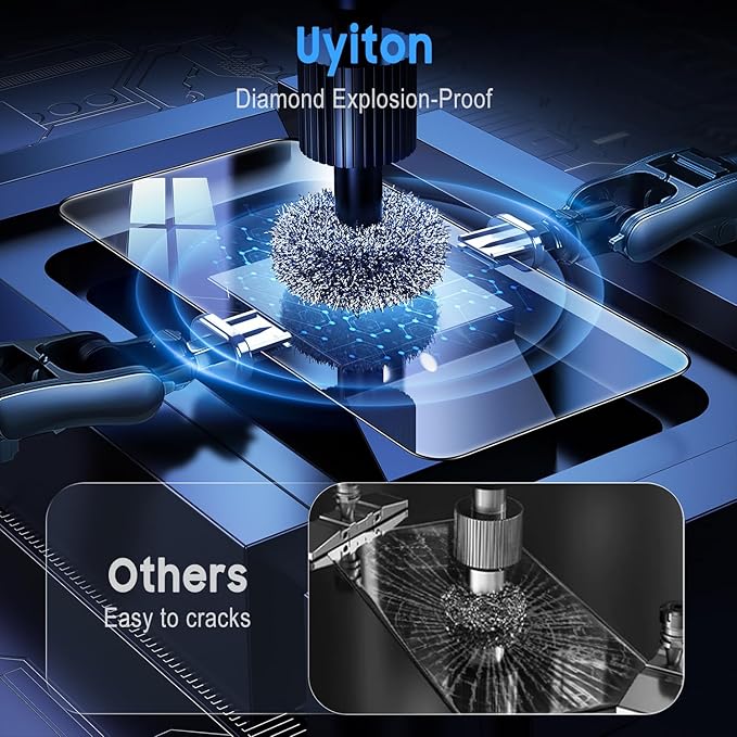 Uyiton UnBreak-Glass for Samsung Galaxy S22+ Plus Screen Protector, [Ultrasonic Fingerprint Support][Auto-Alignment Frame] Scratch-Resistant Bubble-Free S22+ Screen Protector, 2 Pack