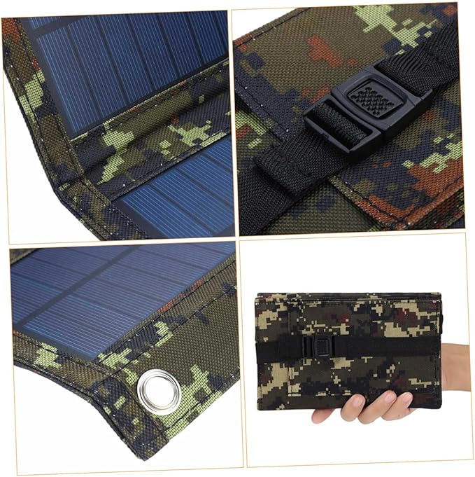 SUPVOX 20W USB Solar Panel Charger for Outdoor Use Foldable Solar Charging Equipment High Efficiency for Camping and Travel