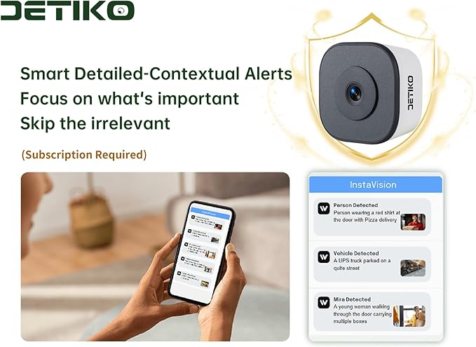 2K Window Camera,2.4G WiFi Only,Smart Window Security Camera with AI Motion Detection,Starlight Color Night Vision,911 Emergency Support,US Cloud Storage,24/7 Recording,Easy & Quick Install