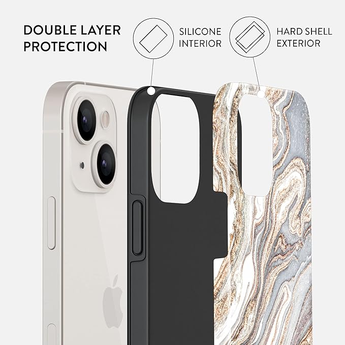 BURGA Phone Case for iPhone 14 - Cute, Trendy, Aesthetic, Pattern Phone Cover, Hard Shell Protection - fits Apple iPhone 14 Case for Women and Men