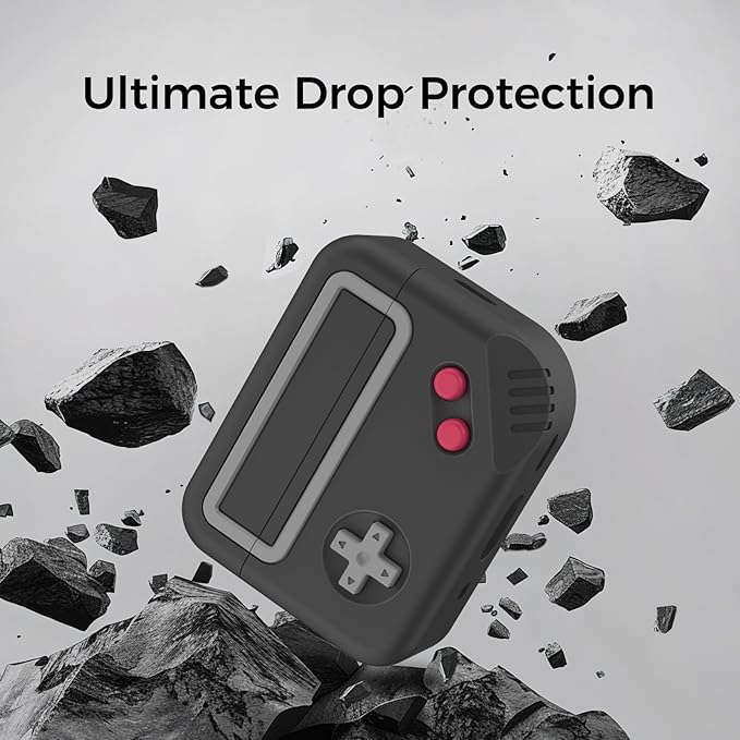 for AirPods Pro 3 Case - 2025 Silicone Game Console Design Case for Apple AirPods Pro 3rd Generation, Cute Airpod Pro 3 Cover for Men/Women (Black)