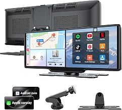 9.26'' Carplay Screen for Car with Netflix/TikTok, 3-in-1 Wireless Apple CarPlay, Android Auto & Android System Car Play Touchscreen, Built-in Apps, Split-Screen, WiFi/Hotspot Connectivity, GPS, Siri - Image 1