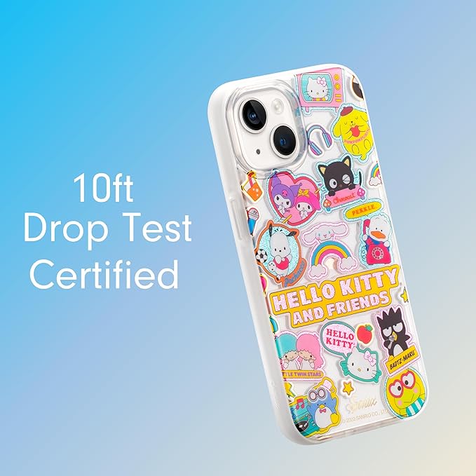 Sonix x Sanrio Case for iPhone 15 Plus/iPhone 14 Plus | Compatible with MagSafe | 10ft Drop Tested | Hello Kitty and Friends Stickers