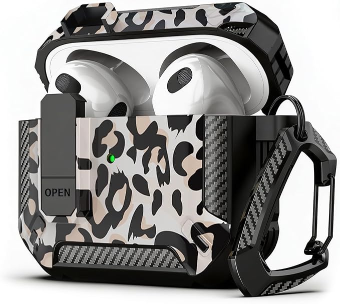 for AirPods Pro 2 Case for AirPods Pro2rd Gen | Full Drop Protection with Carabiner Keychain | Cute AirPods Pro 2st/1nd Generation Case for Men Women