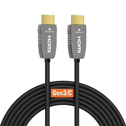 RUIPRO 8K HDMI 2.1 Fiber Optic Cable, CL2 Rated, 48Gbps, 8K60, 4K120, 65FT