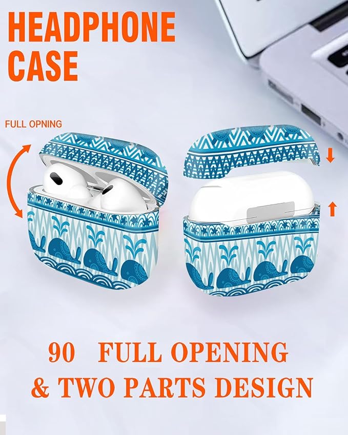 Compatible with Airpod Pro 2nd/1st Generation,Full Protection Cover for Women,Accessories Hard Case Portable & Shockproof for Airpod Pro 2nd Charging Case 2023/2022/2019(Cute Starfish Turtles)